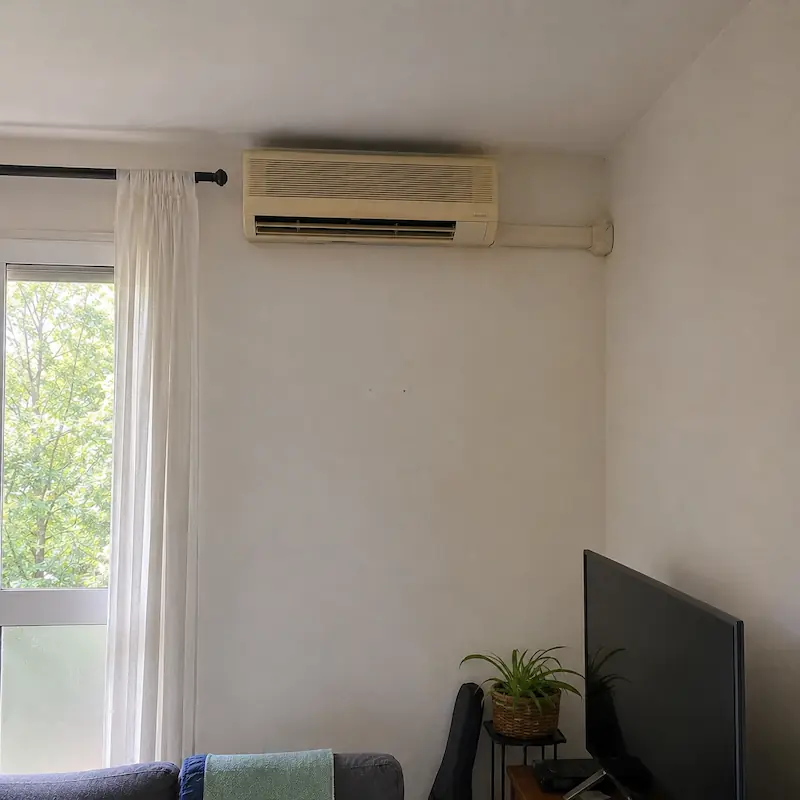 Installation de climatisation — avant travaux